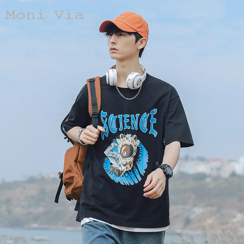 Brand New Men's T-Shirt 100% Cotton Printing Round-Collar Shirts For Men Fashion Cartoon Bear Loose Tees Kawaii Male Clothing
Brand New Men's T-Shirt 100% Cotton Printing Round-Collar Shirts For Men Fashion Cartoon Bear Loose Tees Kawaii Male Clothing