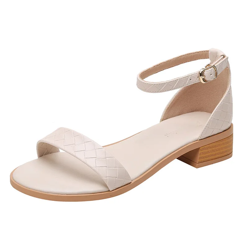 Womens Casual Shoes Elegant Summer Mid Heels Sandals 2021 Beach Open Toe Sandals Simplicity Shoes Solid Buckle Package Sandals
Womens Casual Shoes Elegant Summer Mid Heels Sandals 2021 Beach Open Toe Sandals Simplicity Shoes Solid Buckle Package Sandals