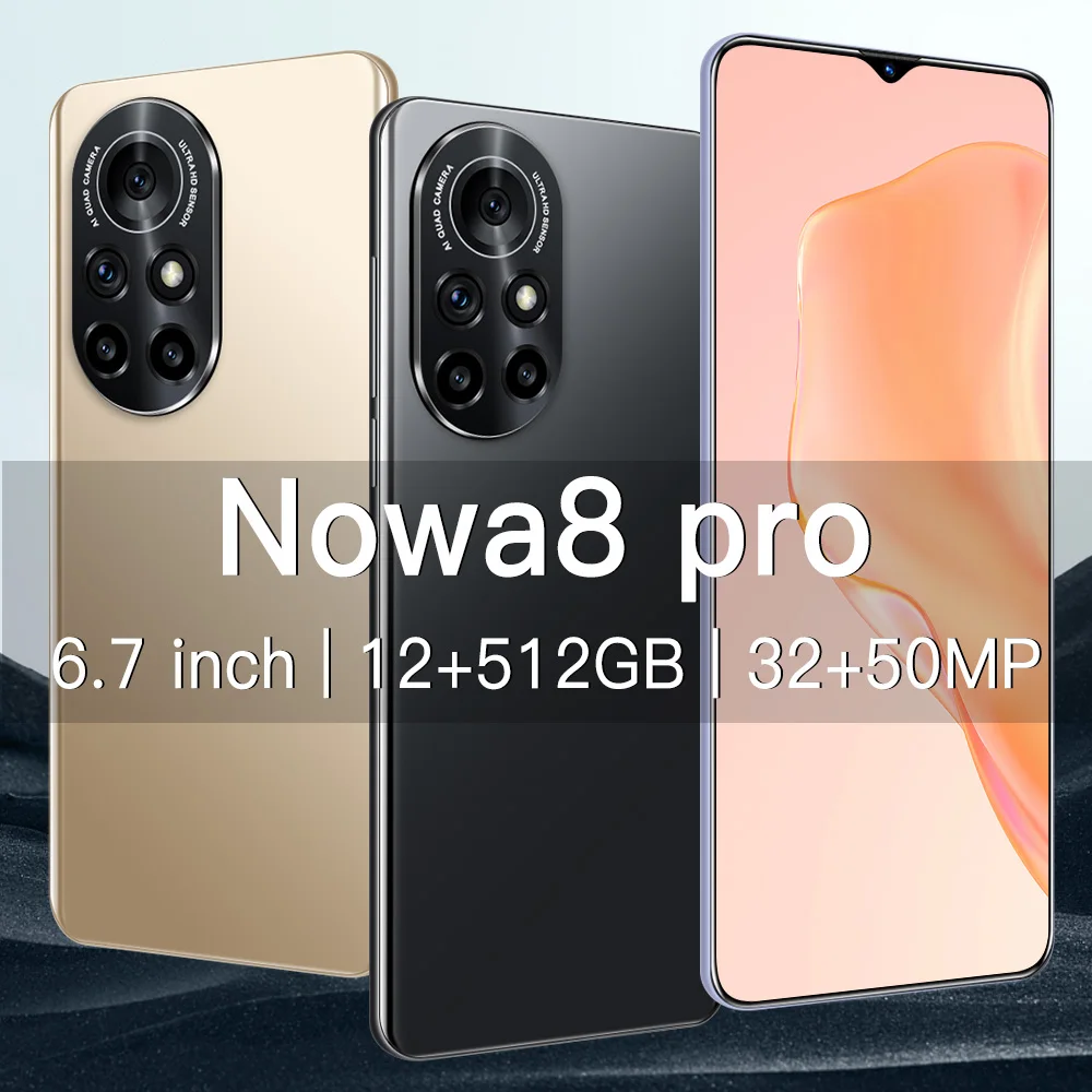 Новый смартфон HUAWE Nowa8 Pro, 12 Гб + 512 ГБ, 32 Мп + 50 МП, камера 6800 мАч, интерфейс Micro USB, Android 10,0, мобильные телефоны, 6,7 дюйма HD
Новый смартфон HUAWE Nowa8 Pro, 12 Гб + 512 ГБ, 32 Мп + 50 МП, камера 6800 мАч, интерфейс Micro USB, Android 10,0, мобильные телефоны, 6,7 дюйма HD
