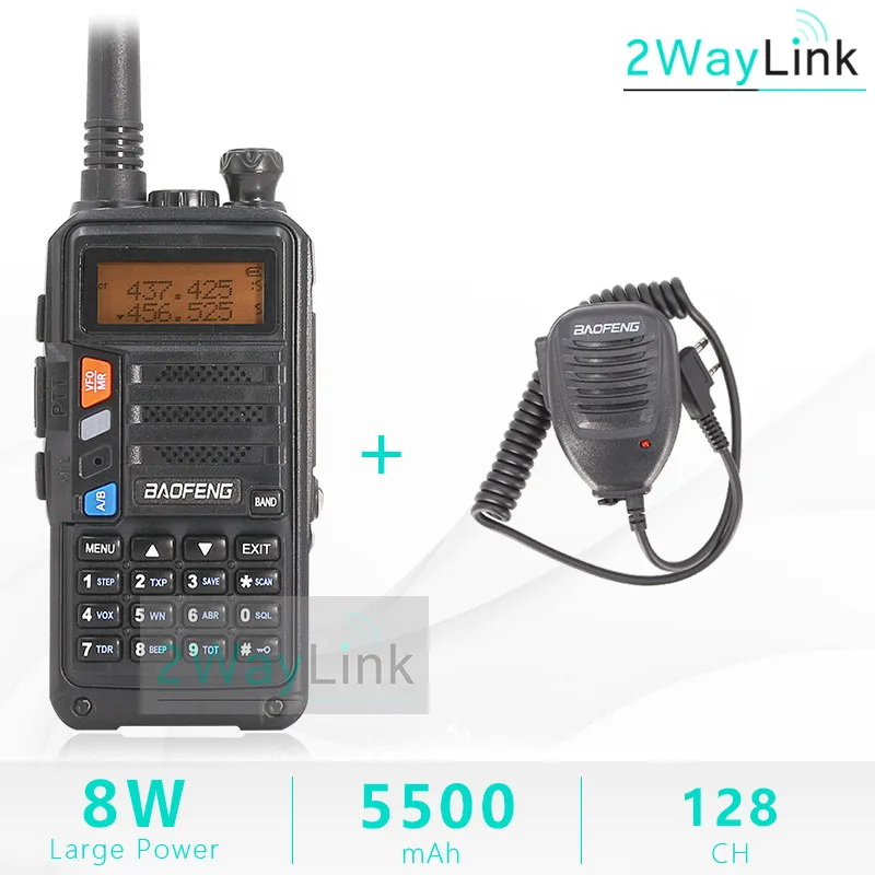 BaoFeng UV-5R Walkie Talkie UV 5R Upgrade Version CB Radio hf Transceiver 8W 10km Dual Band UHF VHF Walkie-Talkies UV 82 UV 9R
BaoFeng UV-5R Walkie Talkie UV 5R Upgrade Version CB Radio hf Transceiver 8W 10km Dual Band UHF VHF Walkie-Talkies UV 82 UV 9R