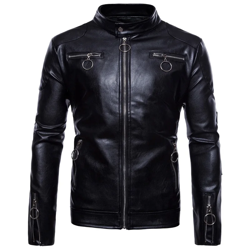 2021 autumn and winter men's casual stand collar motorcycle leather jacket fashion outer wear plus size leather jacket M-5XL
2021 autumn and winter men's casual stand collar motorcycle leather jacket fashion outer wear plus size leather jacket M-5XL