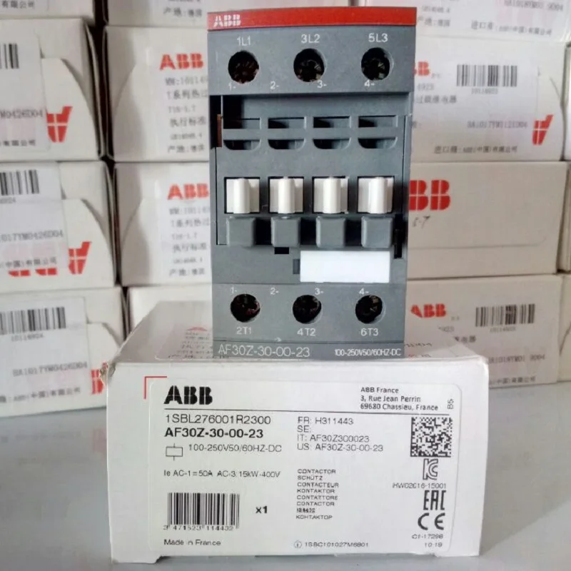 ABB 3-ploe Контакторы серии AF переменного тока/постоянного тока 50 Гц/60 Гц DC 20V ~ 250V 30A 15kw AF30Z-30-00-21 AF30Z-30-00-23
ABB 3-ploe Контакторы серии AF переменного тока/постоянного тока 50 Гц/60 Гц DC 20V ~ 250V 30A 15kw AF30Z-30-00-21 AF30Z-30-00-23