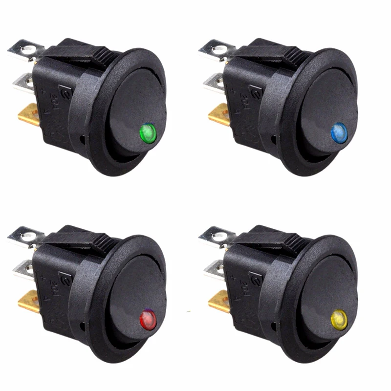 

Boat tool Toggle Controls 8pcs LED Waterproof Boat Switches ON/OFF Boat 2 poles Switches 3 pins LED Light SPST