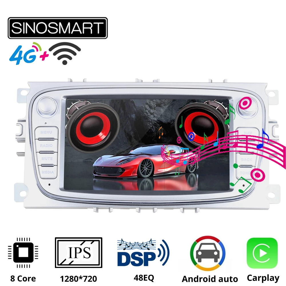 SINOSMART Car GPS Navigation Player for Ford Focus 2 3 Kuga Mondeo Fiesta 8 Core CPU, DSP
SINOSMART Car GPS Navigation Player for Ford Focus 2 3 Kuga Mondeo Fiesta 8 Core CPU, DSP