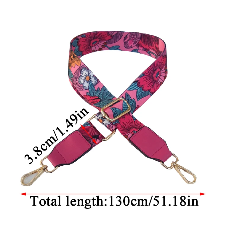 130cm Adjustable Bag Strap Woman Embroidered Straps For Crossbody Shoulder Bag Replacement Wide Shoulder Bag Strap Accessories
130cm Adjustable Bag Strap Woman Embroidered Straps For Crossbody Shoulder Bag Replacement Wide Shoulder Bag Strap Accessories