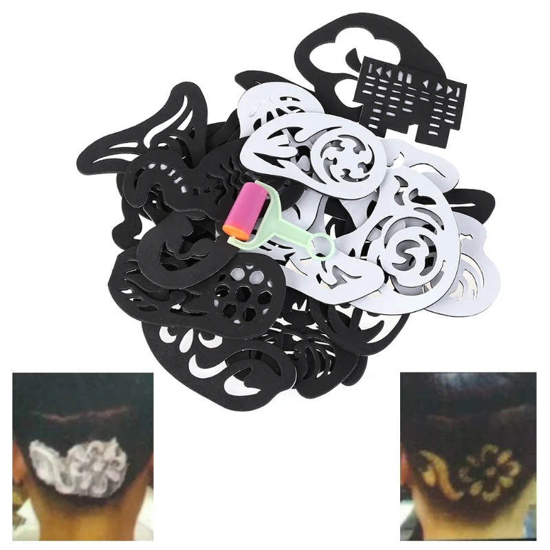 25PCS Hair Tattoo Template Hair Trimmer Carved Coloring Cool Hairstyling Tool Q0KD
25PCS Hair Tattoo Template Hair Trimmer Carved Coloring Cool Hairstyling Tool Q0KD