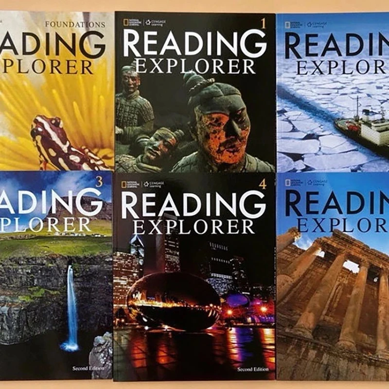 

6 pcs/set National Geographic English Reading Textbook Reading Explore Third Edition Novel English Book Sets