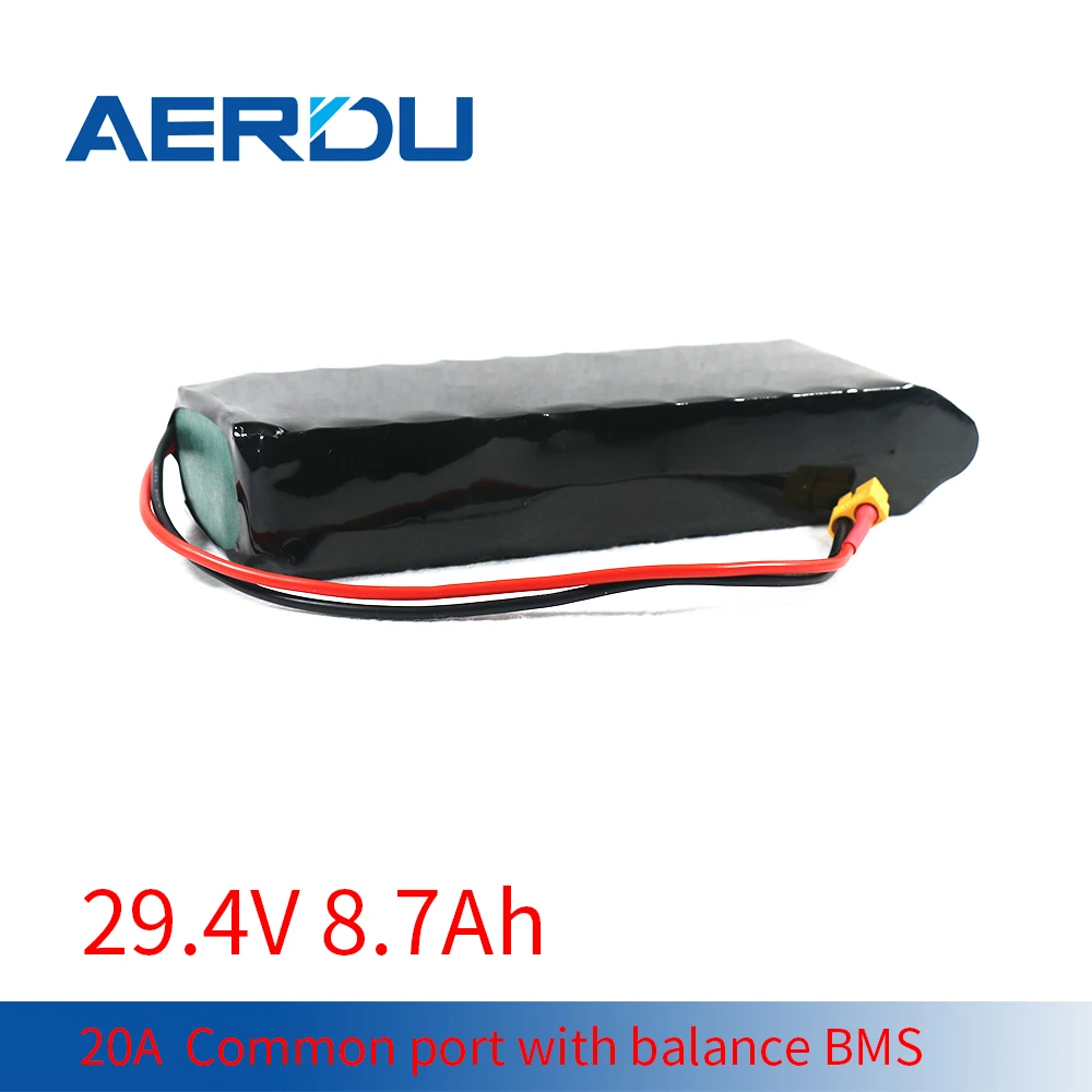 AERDU 29.4V 8.7Ah 18650 Li-ion Battery Pack 7S3P 2900mAh 20A Common Port with Balance BMS for Wheelbarrow Unicycle Backup Power
AERDU 29.4V 8.7Ah 18650 Li-ion Battery Pack 7S3P 2900mAh 20A Common Port with Balance BMS for Wheelbarrow Unicycle Backup Power
