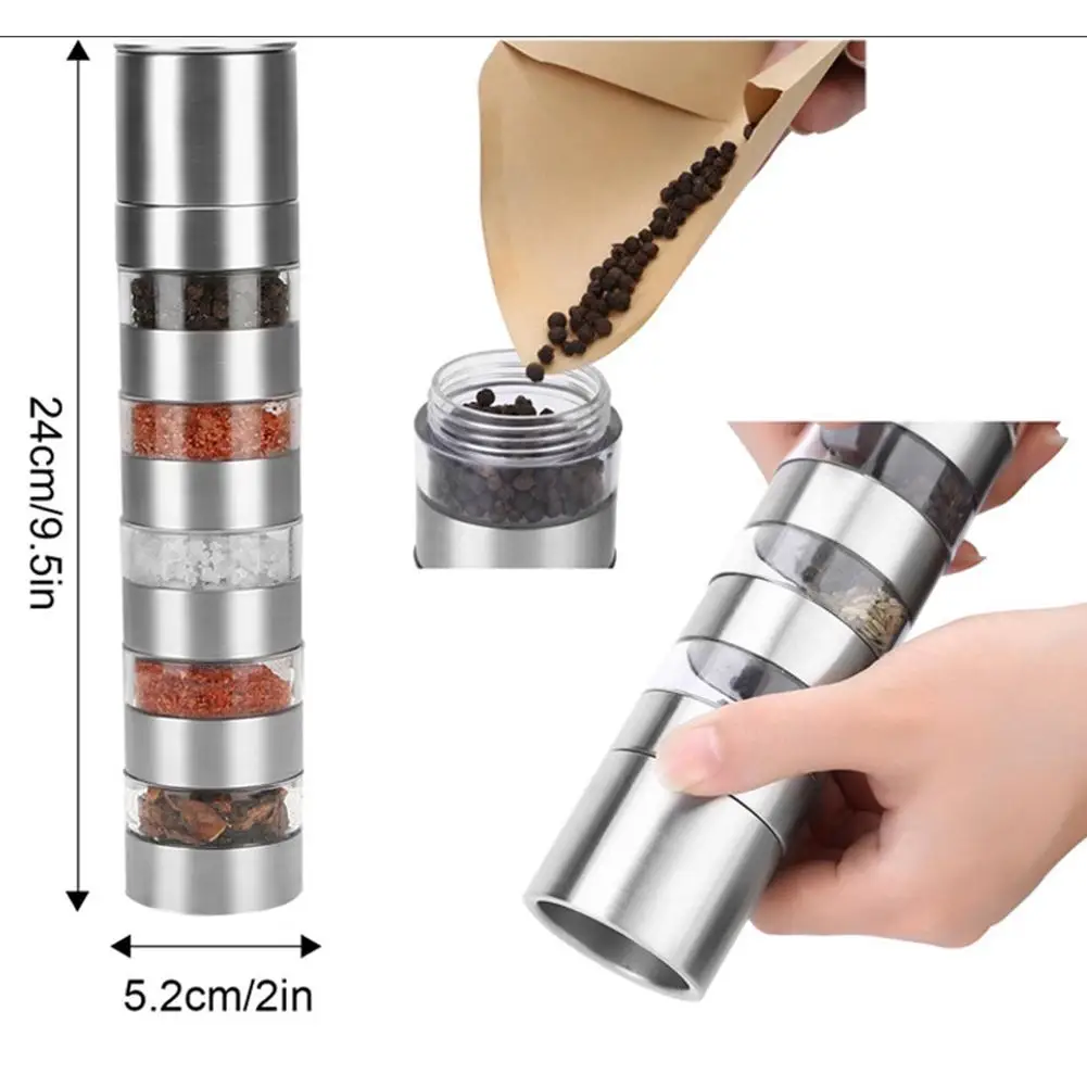 Outdoor Camping Seasoning Cans Set Spice Condiment Bottles Shakers Box Grinder with Cover Lid Carrying Bag
Outdoor Camping Seasoning Cans Set Spice Condiment Bottles Shakers Box Grinder with Cover Lid Carrying Bag