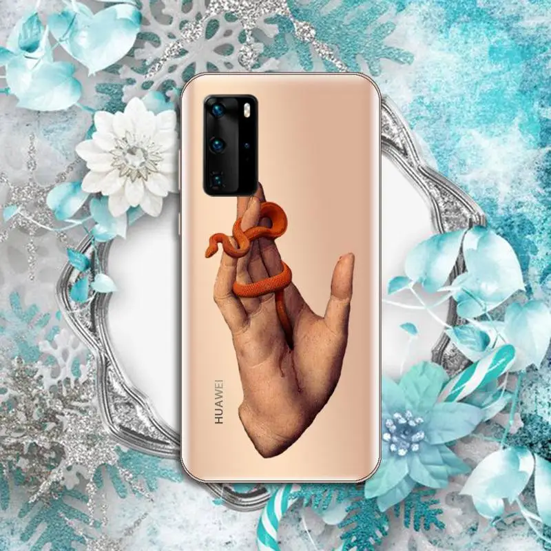 Hand Snake aesthetics flowers Phone Case Transparent for Huawei P honor 8 10i 20 30 40 smart 2019
Hand Snake aesthetics flowers Phone Case Transparent for Huawei P honor 8 10i 20 30 40 smart 2019