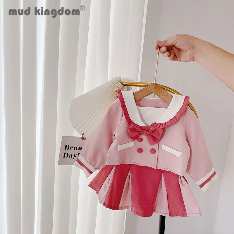 Mudkingdom Girl Skirt Set Suit Bow Sailor Collar Jacket Patchwork Pleated Skirts Preppy Style Uniform Outfits Girls Autumn Sets
Mudkingdom Girl Skirt Set Suit Bow Sailor Collar Jacket Patchwork Pleated Skirts Preppy Style Uniform Outfits Girls Autumn Sets