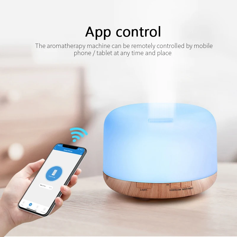 Smart Humidifier 500ml Wifi Colorful Humidifier Smart Life APP Control Atomization Diffuser Work With Alexa Google Home
Smart Humidifier 500ml Wifi Colorful Humidifier Smart Life APP Control Atomization Diffuser Work With Alexa Google Home