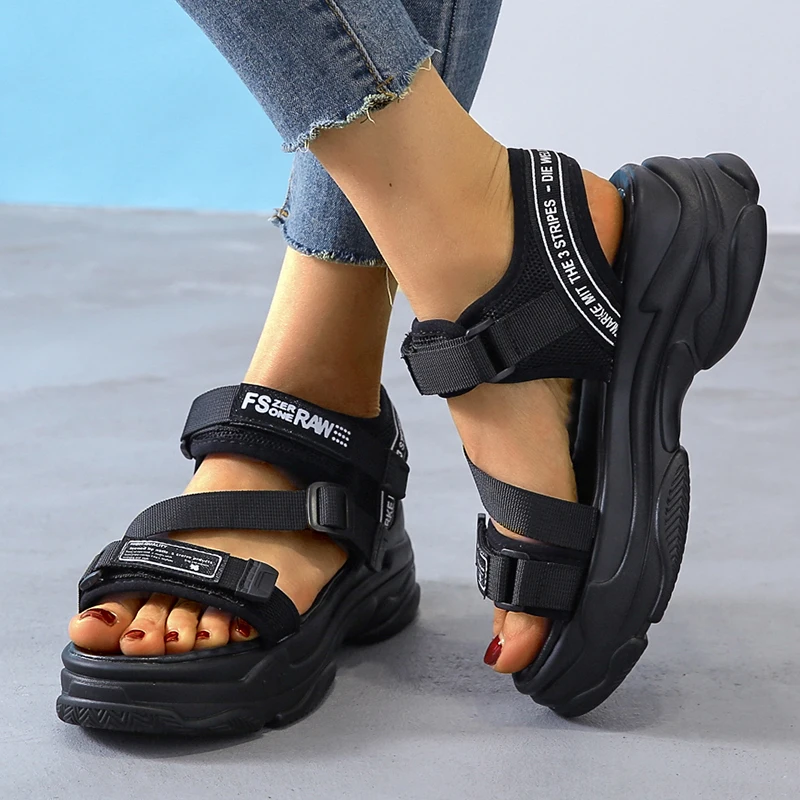 Sandals Thick Bottom Women's Fashion Shoes Inner Length Wedges Ankle Strap Open Casual Solid Hook & Loop PU
Sandals Thick Bottom Women's Fashion Shoes Inner Length Wedges Ankle Strap Open Casual Solid Hook & Loop PU