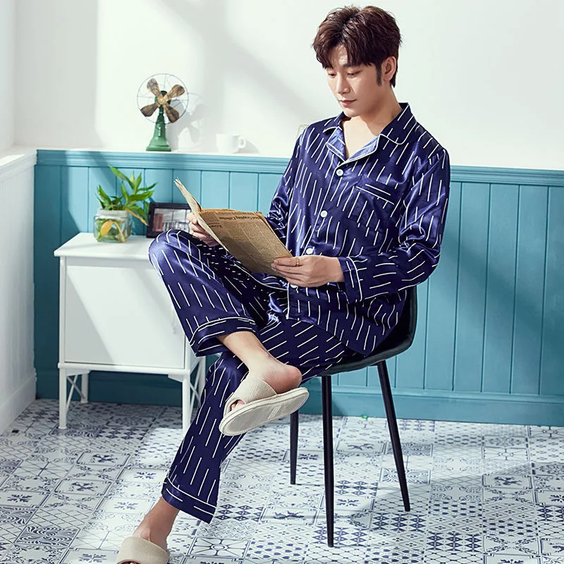 BPP Pajamas for Men Summer Thin Ice Silk Short Sleeve Suit Breathable and Cool Summer Casual Loose Men Summer Home Suit New 2021
BPP Pajamas for Men Summer Thin Ice Silk Short Sleeve Suit Breathable and Cool Summer Casual Loose Men Summer Home Suit New 2021