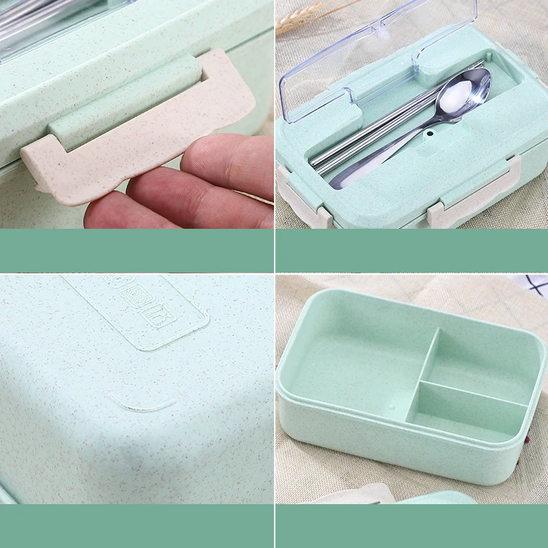 1L Wheat Straw Lunch Box With Tableware Microwave Healthy Material Bento Box Japanese Portable Food Container Student Adult
1L Wheat Straw Lunch Box With Tableware Microwave Healthy Material Bento Box Japanese Portable Food Container Student Adult
