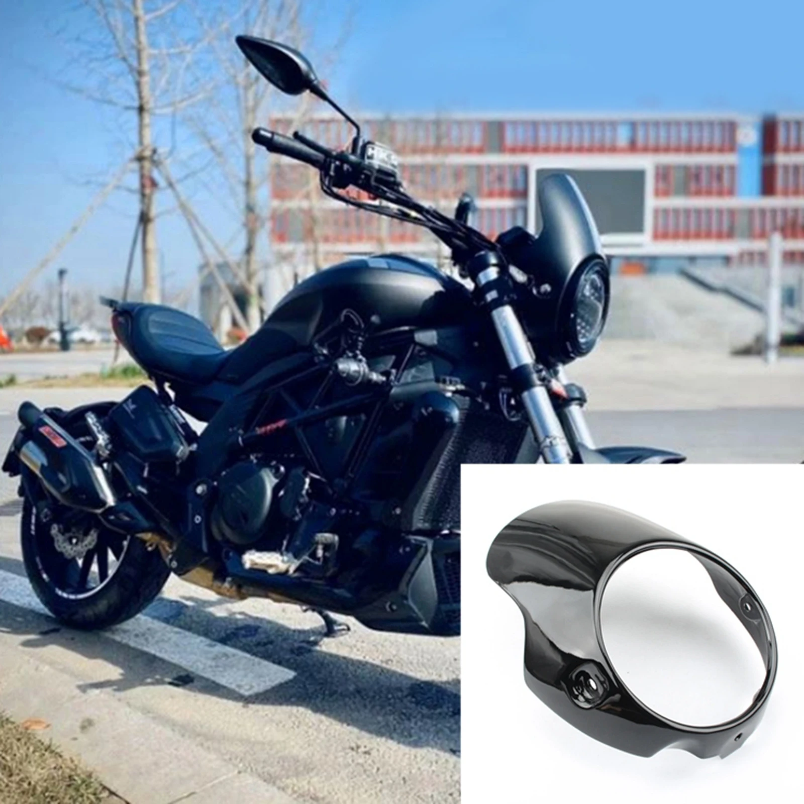 Black Motorcycle Retro Cafe Racer Style 7inch Headlight Fairing Windshield Screen Protector Kit Universal Ornamental
Black Motorcycle Retro Cafe Racer Style 7inch Headlight Fairing Windshield Screen Protector Kit Universal Ornamental