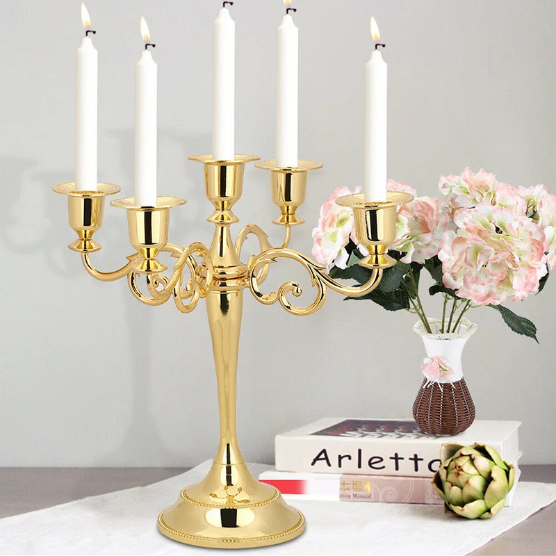 3/5-Arms Metal Pillar Candle Holders Candlestick Wedding Decoration Stand Mariage Home Decor Candelabra Silver/Gold
3/5-Arms Metal Pillar Candle Holders Candlestick Wedding Decoration Stand Mariage Home Decor Candelabra Silver/Gold