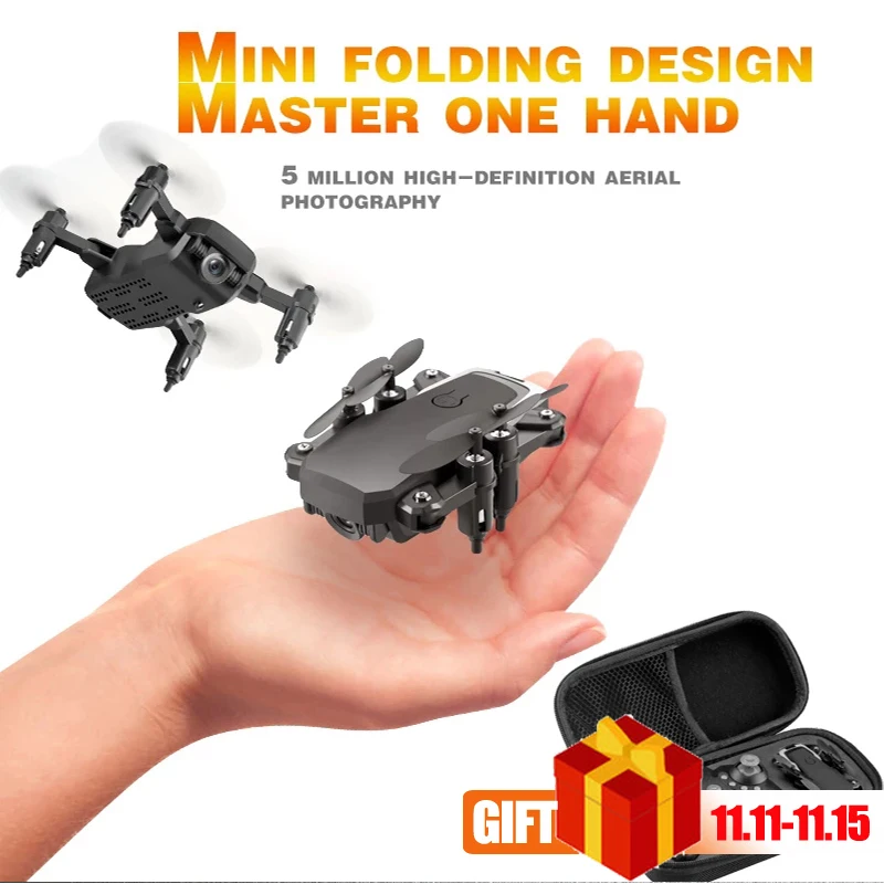 

LF606 Wifi FPV Foldable RC Drone with 4K HD Camera Follow Altitude Hold 3D Flips Headless RC Helicopter Mini Aircraft Kid's Toys