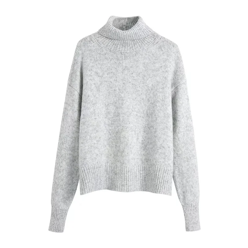 MESTTRAF Women 2021 Fashion Solid Color Soft Touch Loose Knitted Sweater Vintage Long Sleeve High Neck Pullovers Streetwear
MESTTRAF Women 2021 Fashion Solid Color Soft Touch Loose Knitted Sweater Vintage Long Sleeve High Neck Pullovers Streetwear