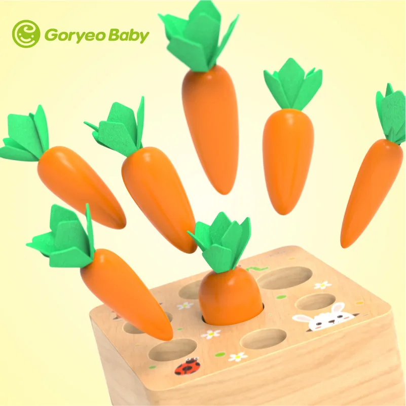 Kids Wooden Montessori Toys Block Children Size Cognition Harvest Carrot Shape Matching Todder Activities Early Education Toys
Kids Wooden Montessori Toys Block Children Size Cognition Harvest Carrot Shape Matching Todder Activities Early Education Toys