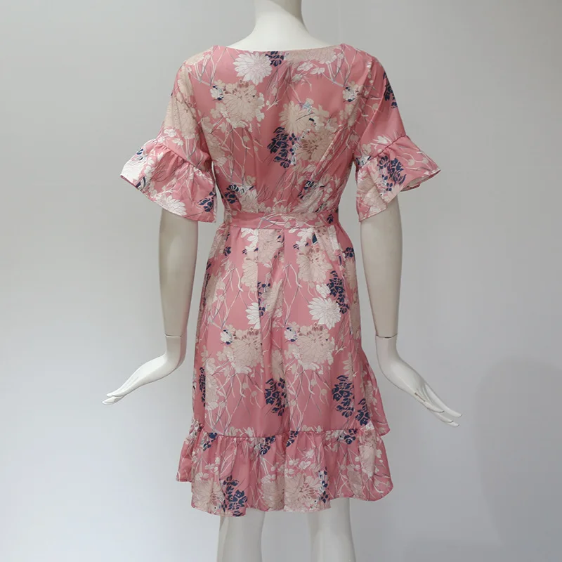 Irregular high waist lace chiffon printed dress Petal Sleeve lace up Above Knee Mini Pleated dresses ropa mujer wm*
Irregular high waist lace chiffon printed dress Petal Sleeve lace up Above Knee Mini Pleated dresses ropa mujer wm*