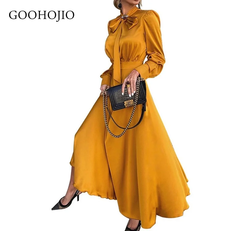 GOOHOJIO 2021 Spring Autumn New Long Sleeve Dresses Women Temperament Chic Dresses for Ladies Solid Color High Waist Women Dress
GOOHOJIO 2021 Spring Autumn New Long Sleeve Dresses Women Temperament Chic Dresses for Ladies Solid Color High Waist Women Dress