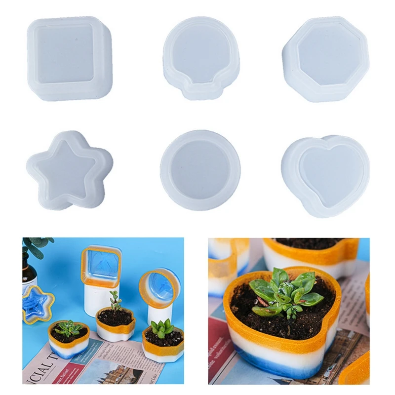 Plant Flower Pot Epoxy Resin Mold Dish Plate Succulent Flowerpot Silicone Mould DIY Crafts Home Decorations Casting Too
Plant Flower Pot Epoxy Resin Mold Dish Plate Succulent Flowerpot Silicone Mould DIY Crafts Home Decorations Casting Too