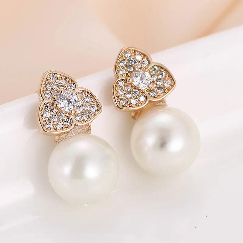 DE328 Street Snap Series Fashion Delicacy Copper Zircon Imitation pearl Earrings GIRL'S Gift Banquet WOMEN'S Jewelry Earrings 
DE328 Street Snap Series Fashion Delicacy Copper Zircon Imitation pearl Earrings GIRL'S Gift Banquet WOMEN'S Jewelry Earrings