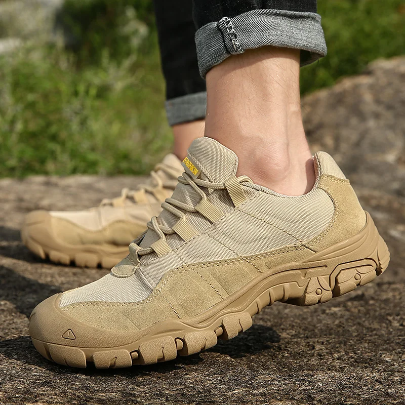 Outdoor Men Hiking Shoes Waterproof Breathable Tactical Combat Army Boots Desert Training Sneakers Anti-Slip Trekking Shoes
Outdoor Men Hiking Shoes Waterproof Breathable Tactical Combat Army Boots Desert Training Sneakers Anti-Slip Trekking Shoes