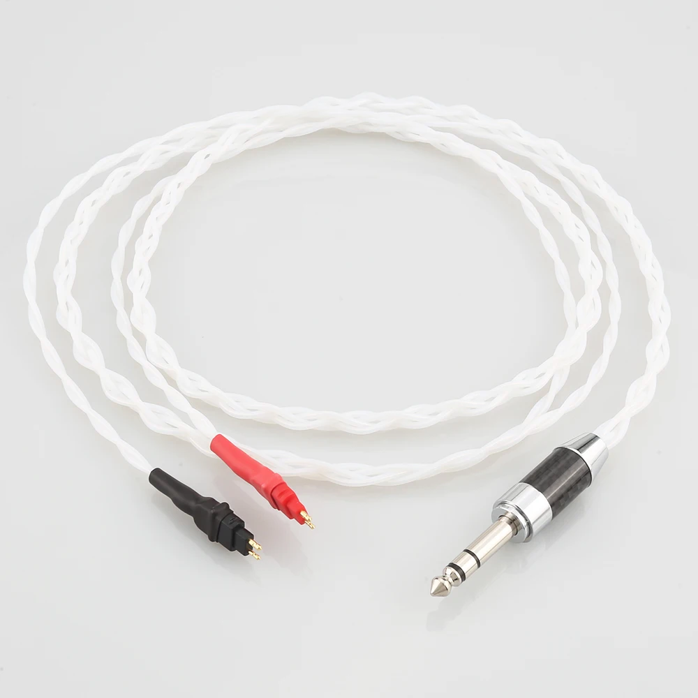 Audiocrast Pure Solid Silver Earphone Cable With Rhodium Plated 6.35mm Plug For HD580 HD600 HD650 HDxxx HD660S HD58x HD6xx
Audiocrast Pure Solid Silver Earphone Cable With Rhodium Plated 6.35mm Plug For HD580 HD600 HD650 HDxxx HD660S HD58x HD6xx