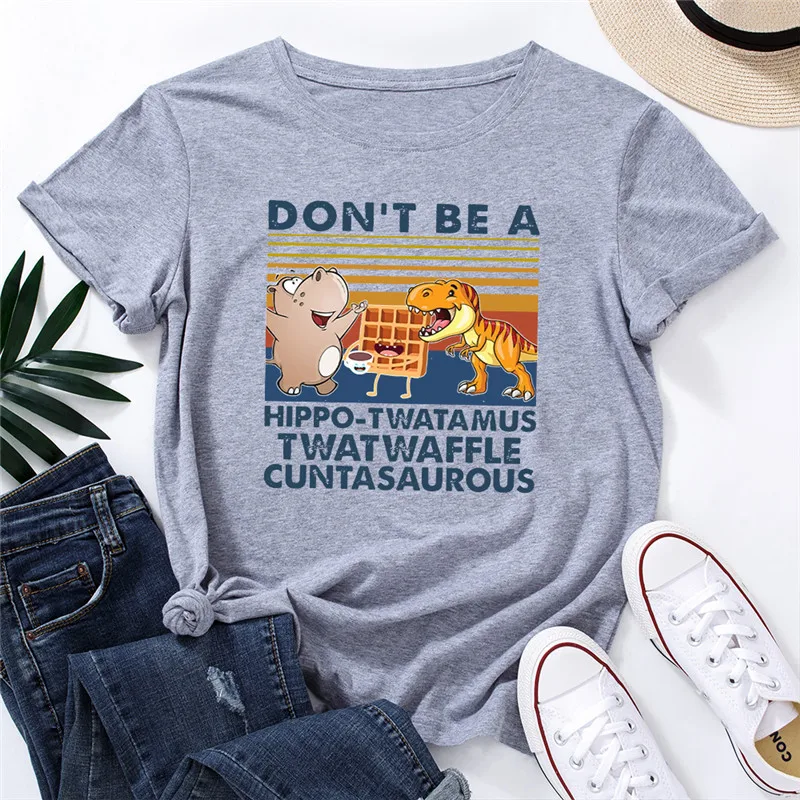 Summer Graphic Tees Women TShirt Lovely Dinosaur Print Shirt O Neck Short Sleeve Tshirts 100%Cotton Tops T Shirt Kawaii Clothes
Summer Graphic Tees Women TShirt Lovely Dinosaur Print Shirt O Neck Short Sleeve Tshirts 100%Cotton Tops T Shirt Kawaii Clothes