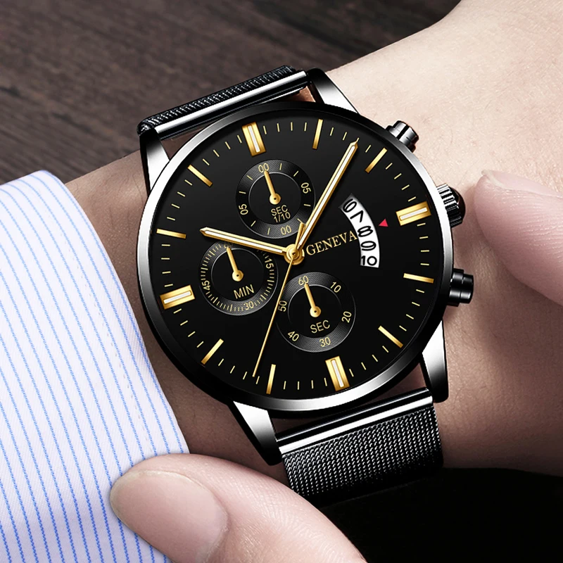 2021 Men's Fashion Business Calendar Watches Men Luxury Blue Stainless Steel Mesh Belt Analog Quartz Watch relogio masculino
2021 Men's Fashion Business Calendar Watches Men Luxury Blue Stainless Steel Mesh Belt Analog Quartz Watch relogio masculino
