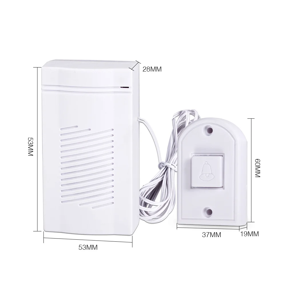 Wired Doorbell Guest Welcome Energy-saving Door Bell ABS Simple Generous Home Store Security Doorbell Button
Wired Doorbell Guest Welcome Energy-saving Door Bell ABS Simple Generous Home Store Security Doorbell Button