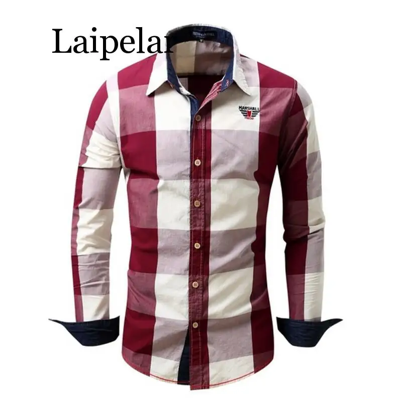 Laipelar Men's Casual Yarn Dyed Plaid Cowboy Shirt Formal Thin Business Shirts Long Sleeve Classic Homme
Laipelar Men's Casual Yarn Dyed Plaid Cowboy Shirt Formal Thin Business Shirts Long Sleeve Classic Homme