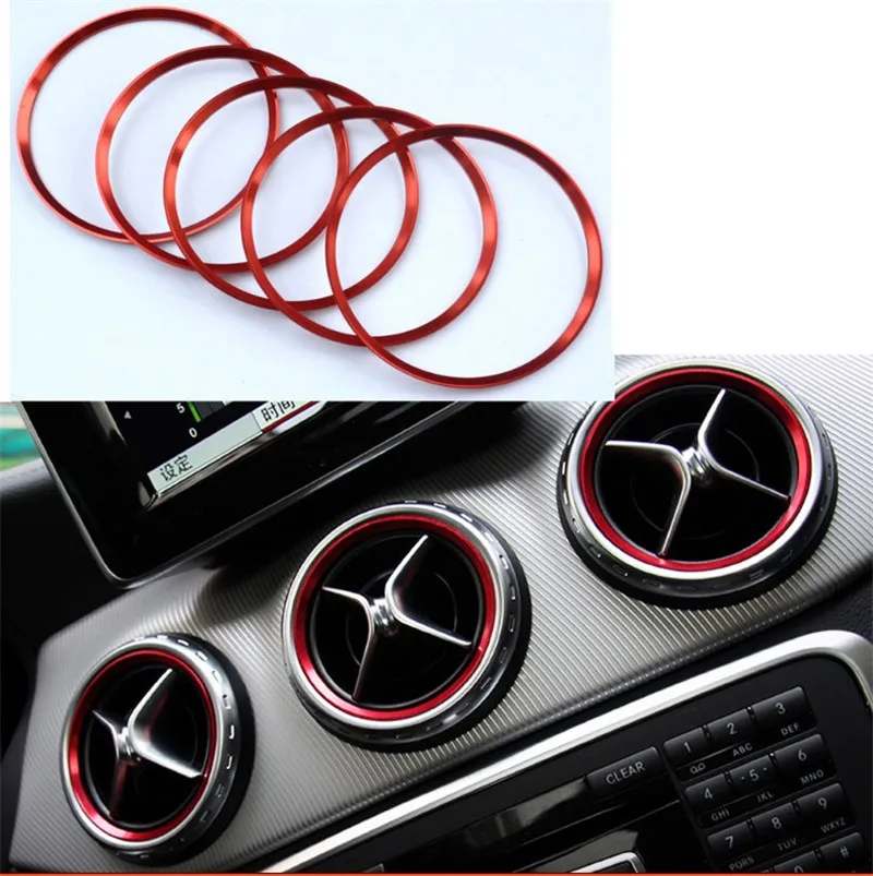 10Set Car air conditioner outlet decorative circle red aluminum alloy for MB A B CLA GLA-Klasse Auto decoration accessories
10Set Car air conditioner outlet decorative circle red aluminum alloy for MB A B CLA GLA-Klasse Auto decoration accessories