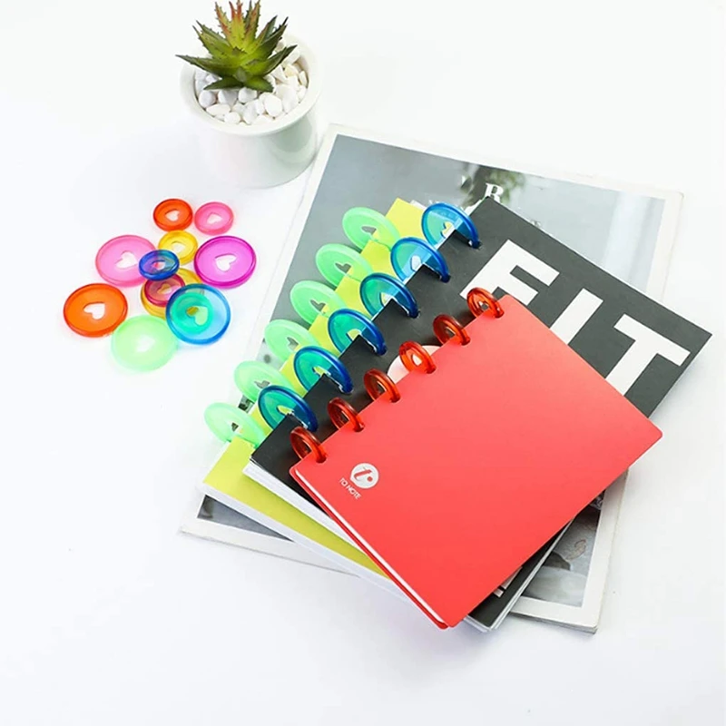 60 Pcs 24mm Plastic Book Binding Discs, Discbound Expansion Discs, Heart Binder Rings Mushroom Hole for DIY Notebooks
60 Pcs 24mm Plastic Book Binding Discs, Discbound Expansion Discs, Heart Binder Rings Mushroom Hole for DIY Notebooks