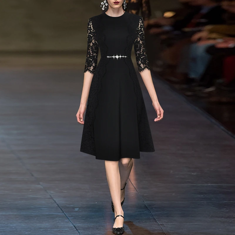 Fashion Runway 2021 Autumn Dress Women New Design Black Pink Red Lace Diamonds Elegant Slim Party Dresses
Fashion Runway 2021 Autumn Dress Women New Design Black Pink Red Lace Diamonds Elegant Slim Party Dresses