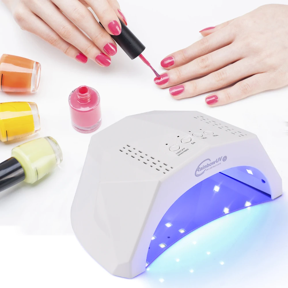 24w/48w UVLED Lamp Nail Dryer For All Gel Polish Manicure Machine Salon Quick Drying Time Setting 5S 30S 60S 12LEDS 30LEDS
24w/48w UVLED Lamp Nail Dryer For All Gel Polish Manicure Machine Salon Quick Drying Time Setting 5S 30S 60S 12LEDS 30LEDS