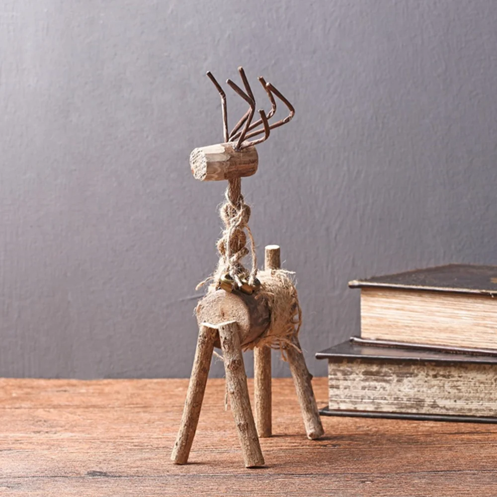 Creative Christmas Deer Desktop Decor Wooden Deer Craft for Home Hotel Office Decoration Female Deer
Creative Christmas Deer Desktop Decor Wooden Deer Craft for Home Hotel Office Decoration Female Deer