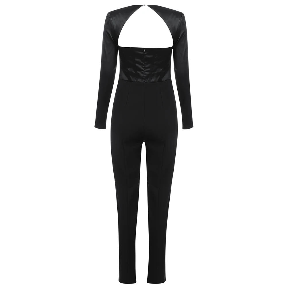 High Street Women Fashion Sexy Long Sleeve V Neck Black Bodycon Jumpsuit 2020 Celebrity Designer Chic Ladies Rompers
High Street Women Fashion Sexy Long Sleeve V Neck Black Bodycon Jumpsuit 2020 Celebrity Designer Chic Ladies Rompers