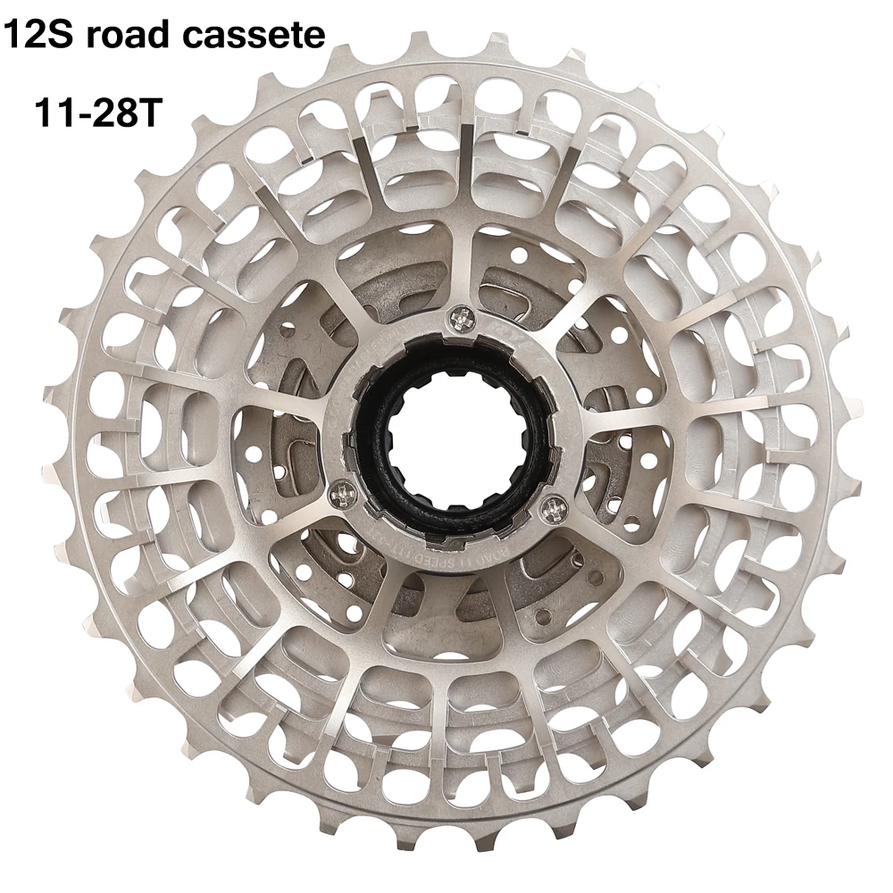 12 Speed Cassette Road bike 11-28T 32T 34T UltraLight CNC 12s sprocket for12v SLR lightweight cassette
12 Speed Cassette Road bike 11-28T 32T 34T UltraLight CNC 12s sprocket for12v SLR lightweight cassette