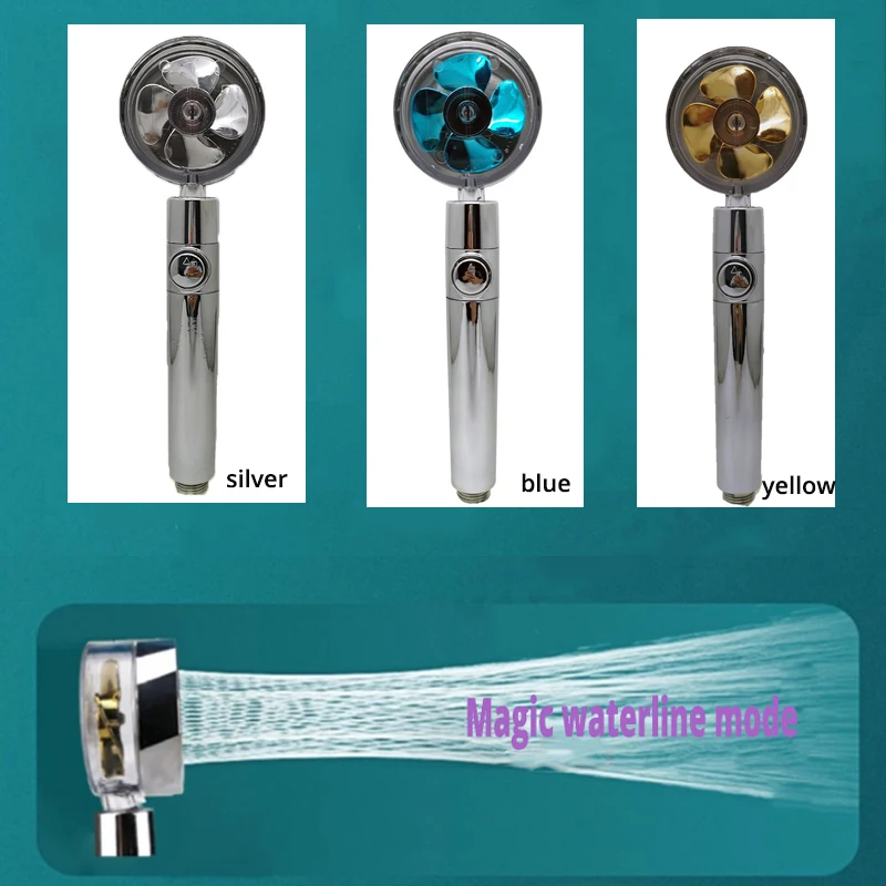 360 Degrees Rotating Rainfall With Small Fan Hand-held Shower Head High Pressure Spray Nozzle Water Saving Bathroom Accessories
360 Degrees Rotating Rainfall With Small Fan Hand-held Shower Head High Pressure Spray Nozzle Water Saving Bathroom Accessories