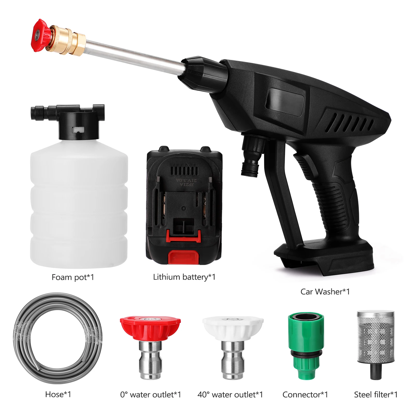 Household Cordless 30Bar High Pressure Car Wash Tool Portable Vehicle Cleaning Machine Electric Automobile Washer
Household Cordless 30Bar High Pressure Car Wash Tool Portable Vehicle Cleaning Machine Electric Automobile Washer
