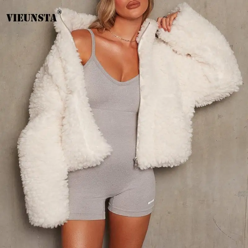 2021 Autumn Winter Warm Fleece Coat Cardigan Fashion Women Zipper Stand Collar Jacket Tops Casual Solid Loose Outerwear Harajuku
2021 Autumn Winter Warm Fleece Coat Cardigan Fashion Women Zipper Stand Collar Jacket Tops Casual Solid Loose Outerwear Harajuku