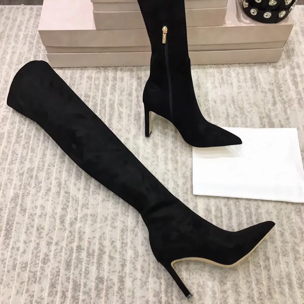 Black/Grey Women Long Boots Shoes Comfort High Heel Knee High Boots Chaussure Femme Leather Thigh High Boots Woman Winter Shoes
Black/Grey Women Long Boots Shoes Comfort High Heel Knee High Boots Chaussure Femme Leather Thigh High Boots Woman Winter Shoes