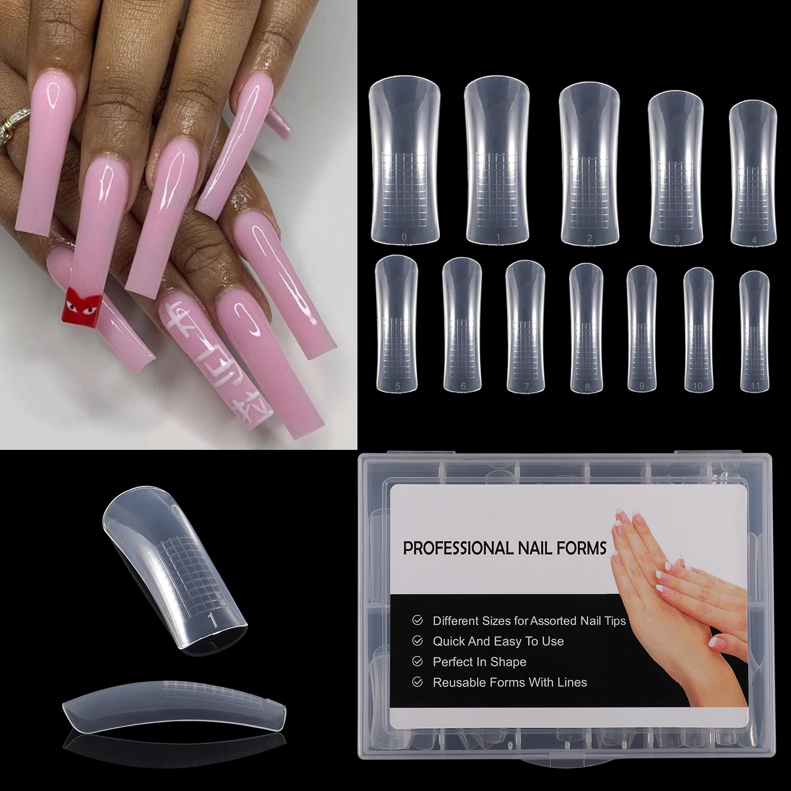 Nail Extension Tool Dual Nail Forms French False Tips Form System UV Poly Nail GEL Acrylic Decoration Nail Art Mold Clips
Nail Extension Tool Dual Nail Forms French False Tips Form System UV Poly Nail GEL Acrylic Decoration Nail Art Mold Clips