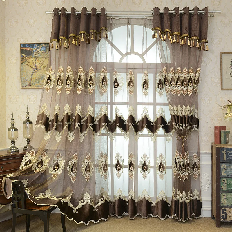 Velvet Embroidered Curtains Luxury Blue Panel For Living Room Sheer Fabrics Window Soild Cortinas Window Bedroom M021#40
Velvet Embroidered Curtains Luxury Blue Panel For Living Room Sheer Fabrics Window Soild Cortinas Window Bedroom M021#40