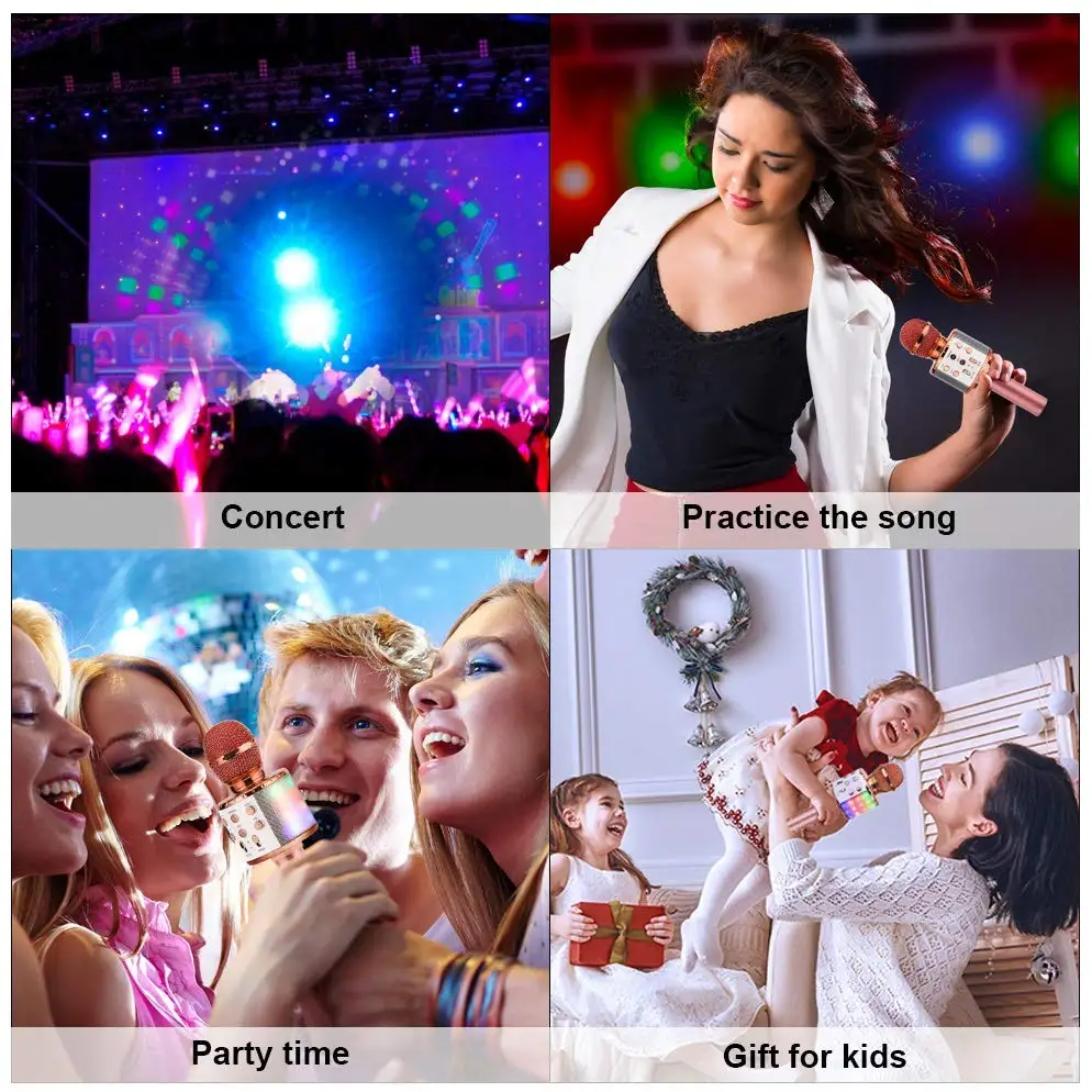 Wireless Microphone 3D bass Bluetooth Karaoke Micro Home KTV For Music Player Singing professionnel microfono Mic microphone
Wireless Microphone 3D bass Bluetooth Karaoke Micro Home KTV For Music Player Singing professionnel microfono Mic microphone
