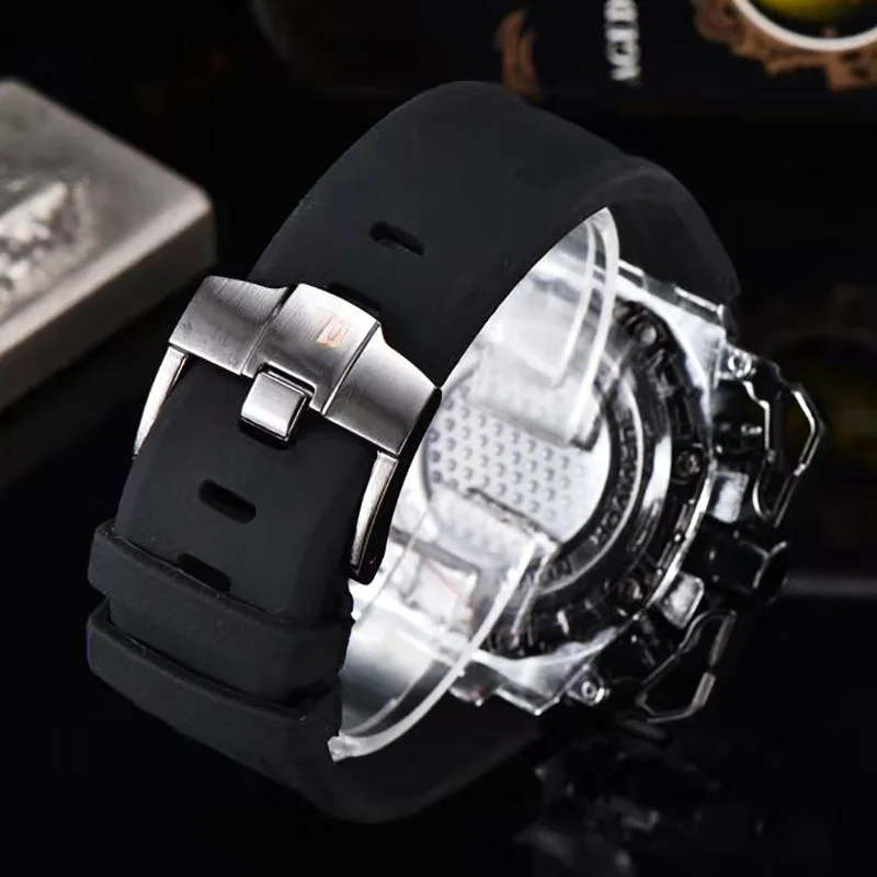 Brand Luxury Men's Watch Quartz Movement Silicone Strap Luminous Calendar Trendy Sports Men's Watch
Brand Luxury Men's Watch Quartz Movement Silicone Strap Luminous Calendar Trendy Sports Men's Watch