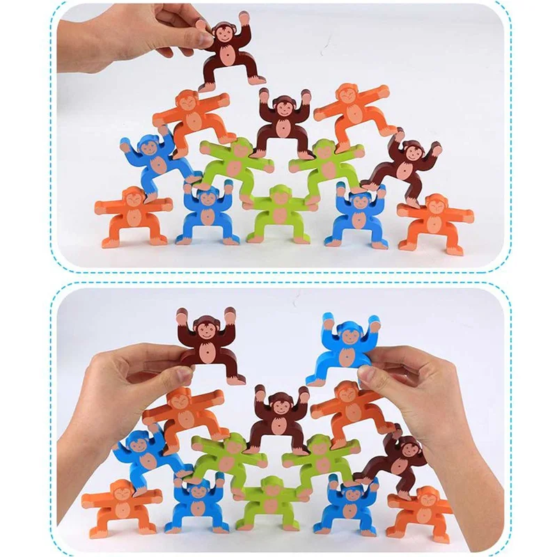 Kids Wooden Cartoon Animal Balance Building Blocks Parent-child Interaction Early Childhood Education Toys Gift
Kids Wooden Cartoon Animal Balance Building Blocks Parent-child Interaction Early Childhood Education Toys Gift